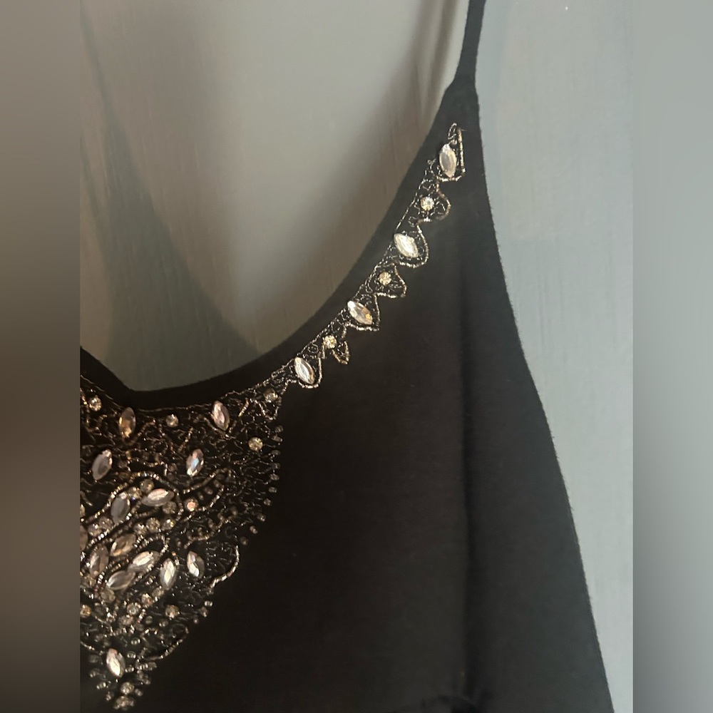 Vintage Rocawear Y2K Beaded Babydoll Cami Top Black Size L - Picture 5 of 11